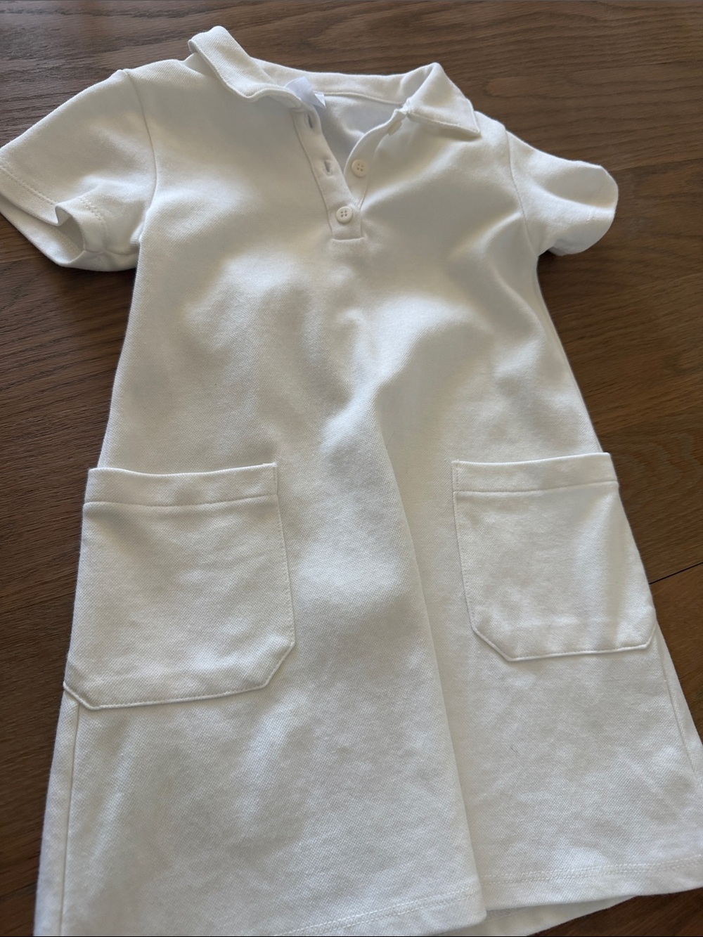 Zara White Polo Pocket Dress